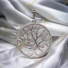 Életfás Antiallergén White Gold Filled medál