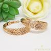 Heléna Gold Filled, antiallergén, vastag karika fülbevaló 4cm