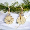 Hedera 14K Gold Filled antiallergén virágos fülbevaló