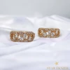 Celine Gold Filled antiallergén fülbevaló fehér