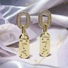 Lianet 14K Gold Filled antiallergén lógós fülbevaló