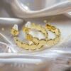 Coralie 14K Gold Filled antiallergén karika fülbevaló 3cm