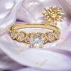 Rocio Gold Filled köves Gyűrű 54-es