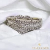 Sabrine antiallergén White Gold Filled szíves gyűrű 57-es