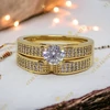 Maeva antiallergén 14K Gold Filled gyűrűpár 57-es