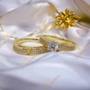 Maeva antiallergén 14K Gold Filled gyűrűpár 57-es