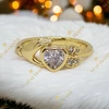 Nathelie antiallergén 14K Gold Filled szíves gyűrű 59-es