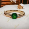Cecile antiallergén Gold Filled zöld köves gyűrű 52-es