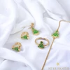 Fenyőfás antiallergén Gold Filled kislány Ékszerszett