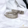 Caren White Gold Filled antiallergén görög fülbevaló