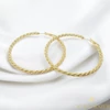 Bella 14K Gold Filled antiallergén karika fülbevaló 5,5cm