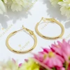 Mimi 14K Gold Filled antiallergén karika fülbevaló 3cm