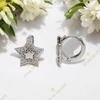 Csillag White Gold Filled antiallergén fülbevaló