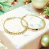 Molly 14K Gold Filled antiallergén karika fülbevaló 4cm