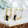 Camille 14K Gold Filled antiallergén fülbevaló kék