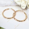 Forli 18K Gold Filled antiallergén karika fülbevaló 4cm