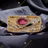 Malou antiallergén Gold Filled gyűrű 57-es piros