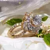 Karen antiallergén Gold Filled luxus gyűrű 57-es