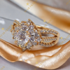 Karen antiallergén Gold Filled luxus gyűrű 52-es