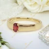 Tina 14K antiallergén Gold Filled gyűrű piros 57-es