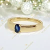 Tina 14K antiallergén Gold Filled gyűrű kék 62-es