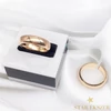 Hagyományos 18K antiallergén Gold Filled karikagyűrű 59-es