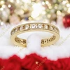 Lona 14K antiallergén Gold Filled köves karikagyűrű 57-es