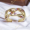 Geillis 14K antiallergén Gold Filled színes gyűrű 54-es