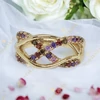 Geillis 14K antiallergén Gold Filled színes gyűrű 54-es