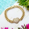 Holda 14K Gold Filled antiallergén szíves karkötő 18cm