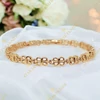 Pillangó szemes 18K Gold Filled antiallergén karkötő 17/19cm 