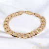 Hagyományos 18K Gold Filled antiallergén férfi karkötő 21cm 