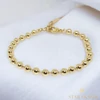 Leuven 14K Gold Filled antiallergén gyöngyös karkötő 22cm 