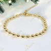 Leuven 14K Gold Filled antiallergén gyöngyös karkötő 22cm 
