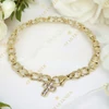Nelli 14K Gold Filled antiallergén keresztes karkötő 18cm