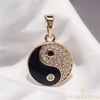 Jin Jang Antiallergén Gold Filled kerek medál 
