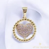 Morena 14K Gold Filled antillergén szív medál