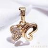 Babi 18K Gold Filled antillergén pillangó medál 