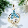 Alicante 14K Gold Filled antillergén medál türkiz