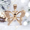 Loures 18K Gold Filled antillergén pillangós medál 