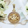 Liege 14K Gold Filled antillergén virág medál 