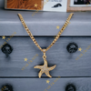 Tengeri Csillag medálos Gold Filled antiallergén nyaklánc 50cm