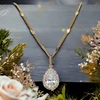 Liberio Gold Filled, antiallergén csepp köves nyaklánc 45cm