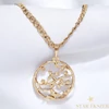 Kiara Gold Filled Nyaklánc madaras medállal 60cm
