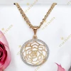 Antiallergén Gold Filled nyaklánc élet virága, mandala medállal 60cm
