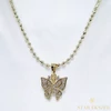 Parisa 14K Gold Filled antiallergén pillangó medálos nyaklánc 45cm