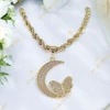 Prémium Hold medálos 14K Gold Filled antiallergén nyaklánc 50cm