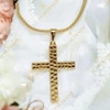 Vilnius 14K Gold Filled antiallergén kereszt medálos nyaklánc 55cm