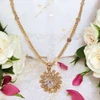 Rozetta 18K Gold Filled antiallergén medálos nyaklánc 45cm fehér