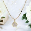 Hópehely 14K Gold Filled antiallergén medálos nyaklánc 45cm